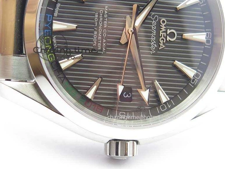 0313 Versatile Aqua Terra ‘PyeongChang 2018’ JHF Best Edition Black Dial On SS Bracelet A 8204